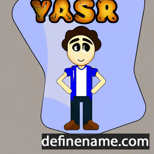 cartoon of the name Yaşar