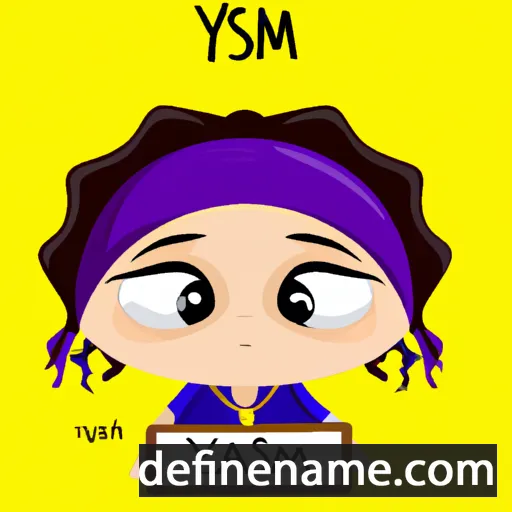 cartoon of the name Yasamin