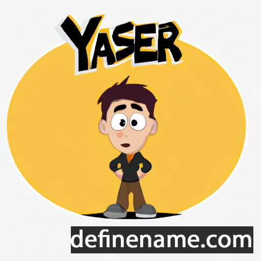 cartoon of the name Yaser