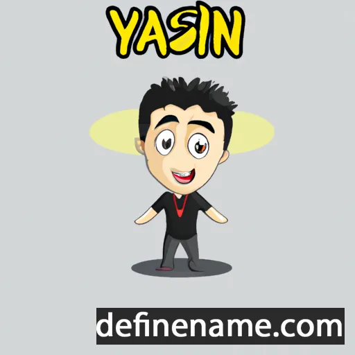 cartoon of the name Yasin