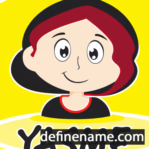 cartoon of the name Yasmeen