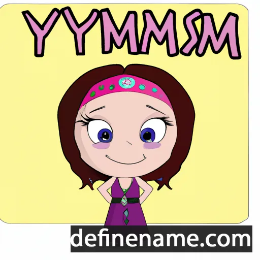 cartoon of the name Yasmin