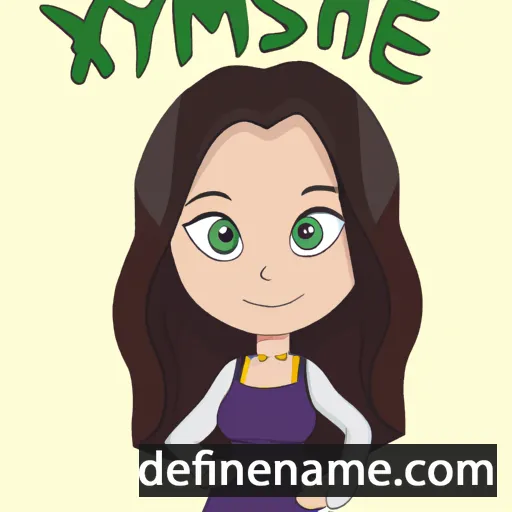 cartoon of the name Yasmine