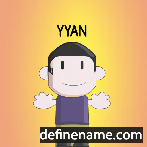 cartoon of the name Yawan