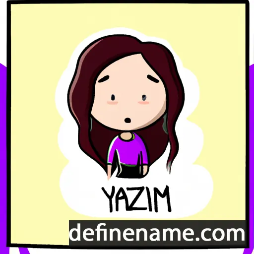 cartoon of the name Yazmin