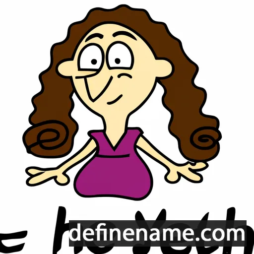 cartoon of the name Yehudit