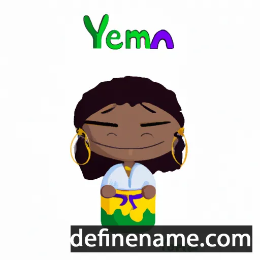 cartoon of the name Yemanjá