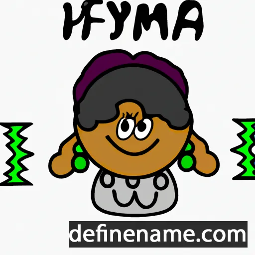 cartoon of the name Yemayá