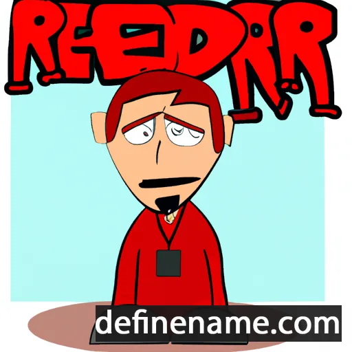 cartoon of the name Yered