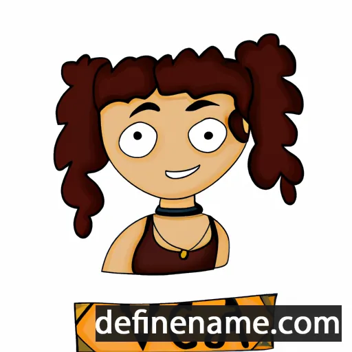 cartoon of the name Yeva