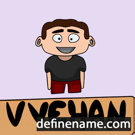 cartoon of the name Yevhen