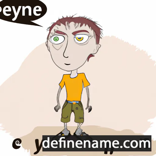 cartoon of the name Yevheniy