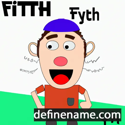 cartoon of the name Yiftach