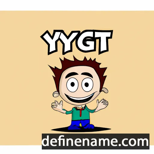 cartoon of the name Yiğit