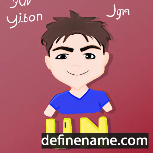 cartoon of the name Yijun