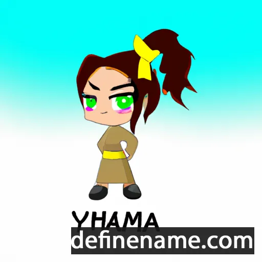 cartoon of the name Yima Xshaeta