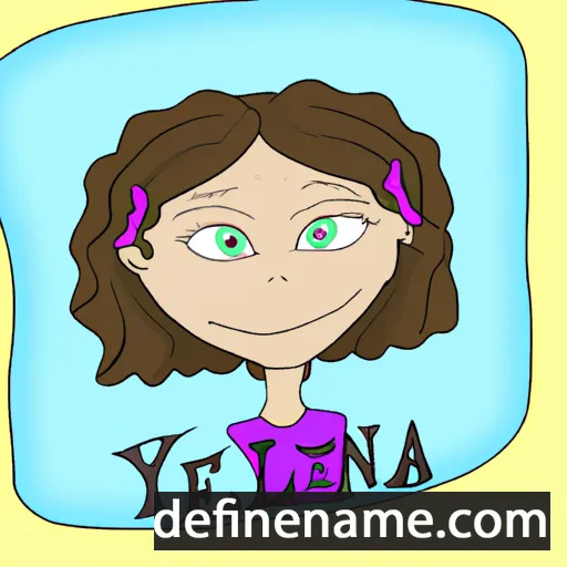 cartoon of the name Ylenia