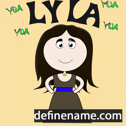 cartoon of the name Ylfa