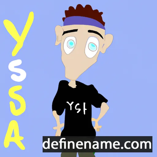 cartoon of the name Yo'ash