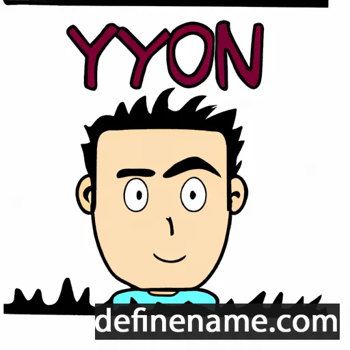 cartoon of the name Yoan