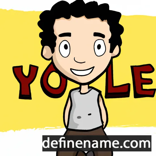 cartoon of the name Yoel