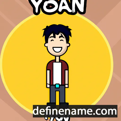 cartoon of the name Yohan