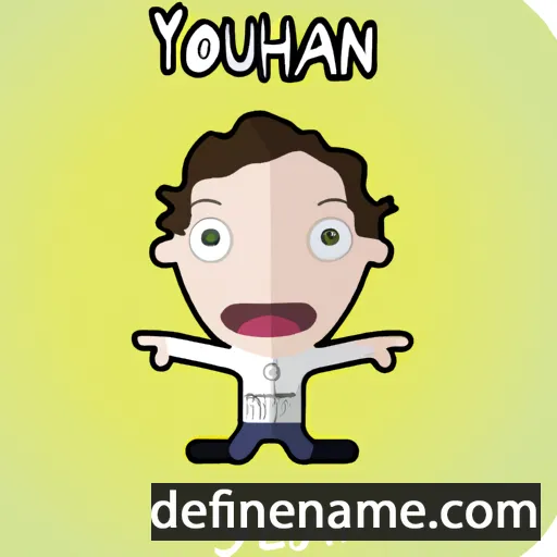 cartoon of the name Yohann