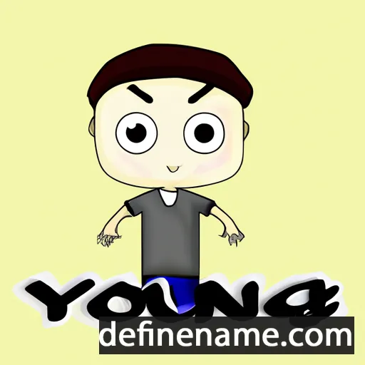 cartoon of the name Yong