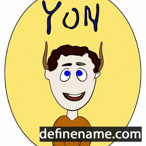 cartoon of the name Yoni