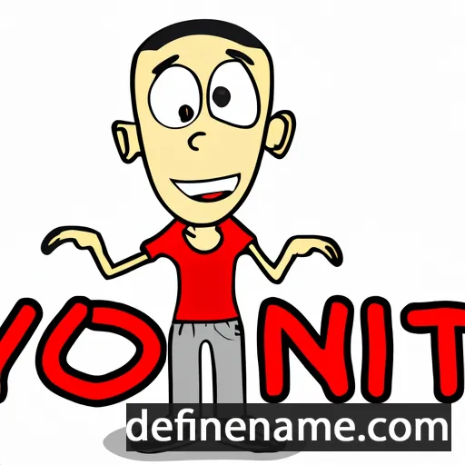 cartoon of the name Yonit