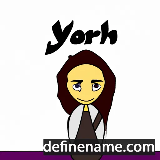 cartoon of the name Yorah