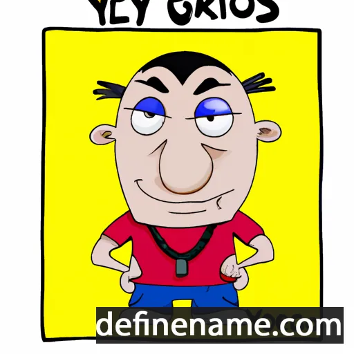 cartoon of the name Yorgos