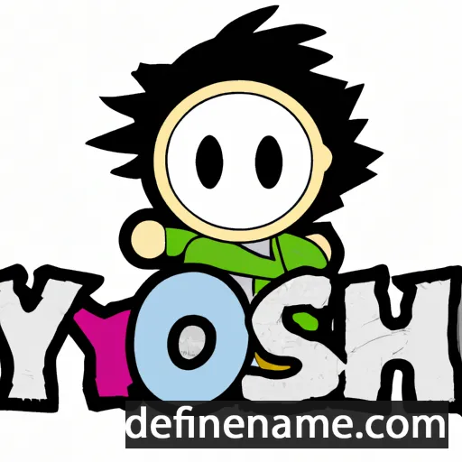 cartoon of the name Yoshi