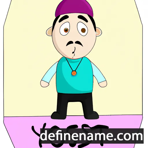 cartoon of the name Yosif