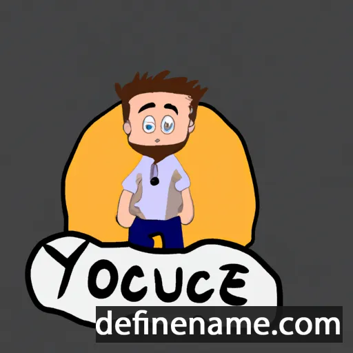 cartoon of the name Youcef