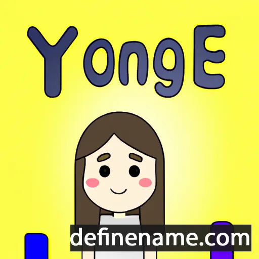 cartoon of the name Young-Hee