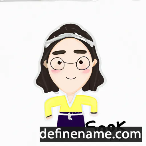 cartoon of the name Young-Sook