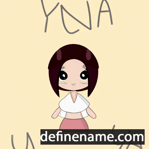 Yūna cartoon