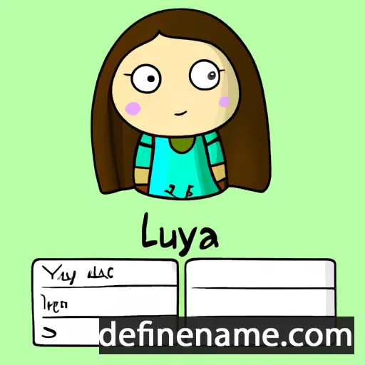 cartoon of the name Yulia