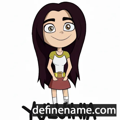 cartoon of the name Yulianna