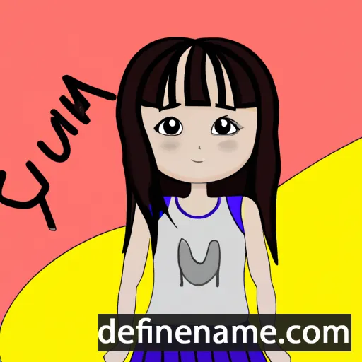 cartoon of the name Yumi