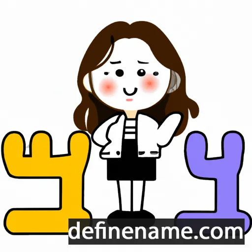 cartoon of the name Yun-Seo