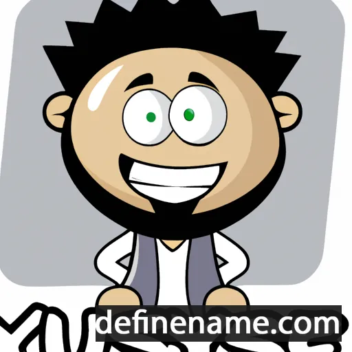 cartoon of the name Yusef