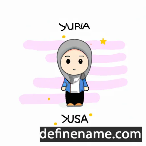 cartoon of the name Yusra