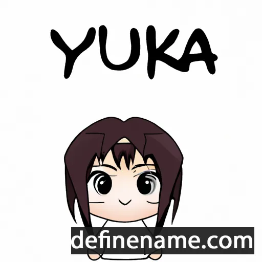 cartoon of the name Yuuka