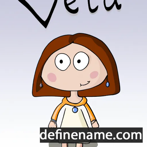 cartoon of the name Yveta