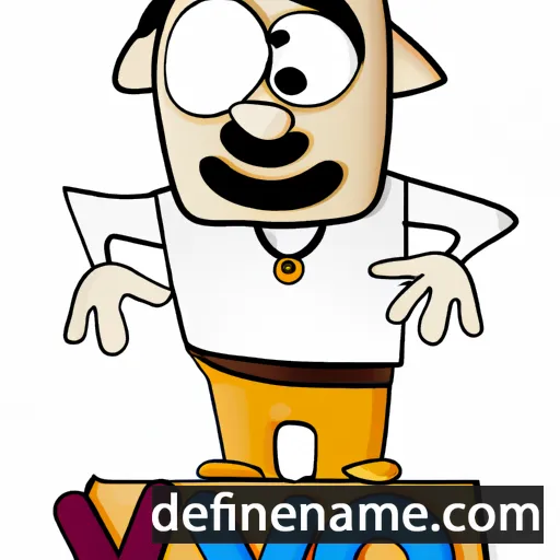 cartoon of the name Yvo