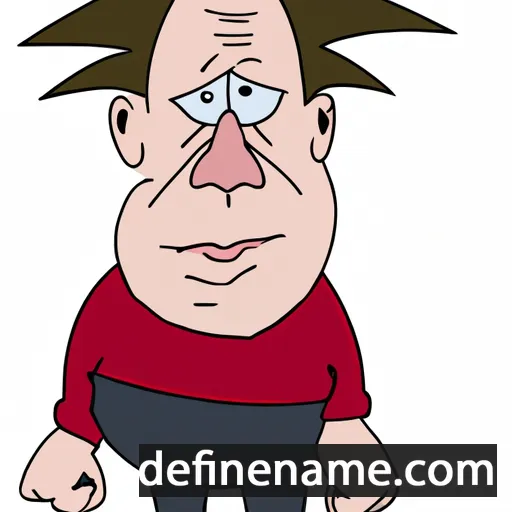 cartoon of the name Yvon