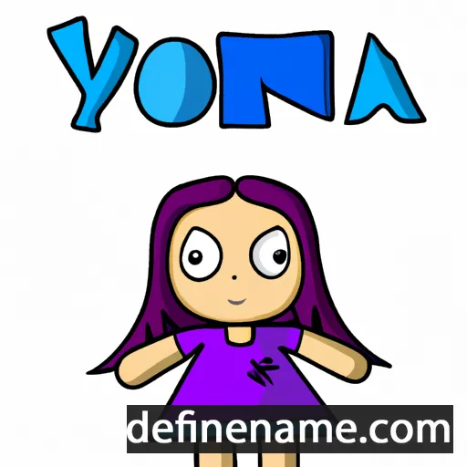 cartoon of the name Yvona