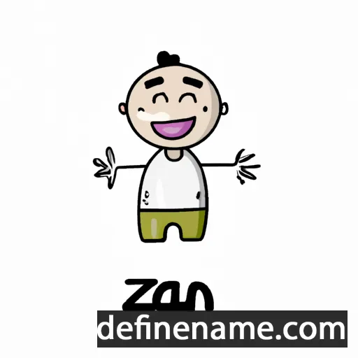 cartoon of the name Žan